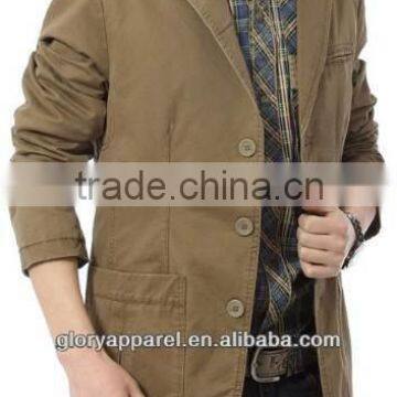 Slim fit quitlted blazer jacket men