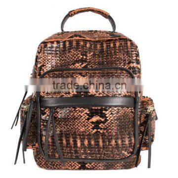 BK4014 New products fashion designer ladies crocodile PVC backpack