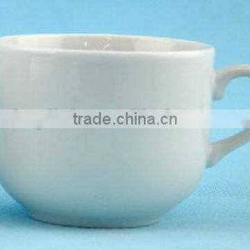 Elegant white cheap porcelain mug