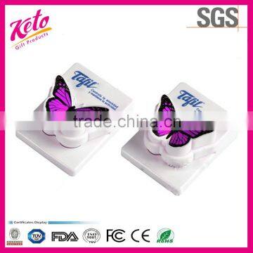 Butterfly Shape Plastic Magnetic Clip for Name Card And Note