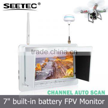 7 inch lcd panel led screen 32ch 5.8 g wireless video in hdmi input white montor