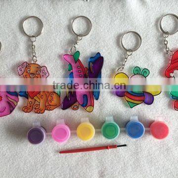 Pervious to Light Painting With Key Chain Children's Educational Parent-child Creative DIY Coloring of Graffiti Painted Toys photo-2