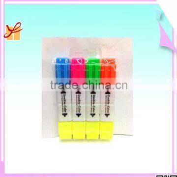 Promotional Eco-friendly Double Sided Thick Ballpoint Jumbo Highlighter Maker pens