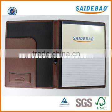 Cusom High Quality PU Leather a4 Portfolio Folder With Notepad and Calculator photo-5