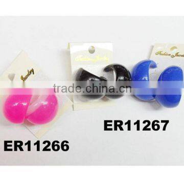 wholesale cute stud plastic earrings hoop