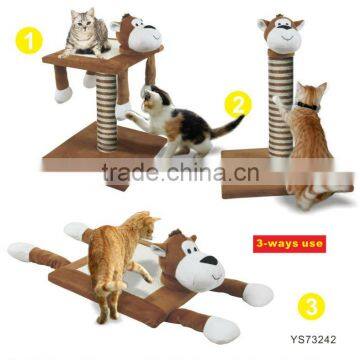 Animal shape cat scratcher,with 3-way use