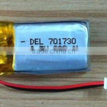 best sale Lithium Polymer Battery 701730 with 3.7V 280mAh Capacity