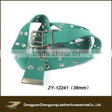 latest nylon perforate belt with pin buckle