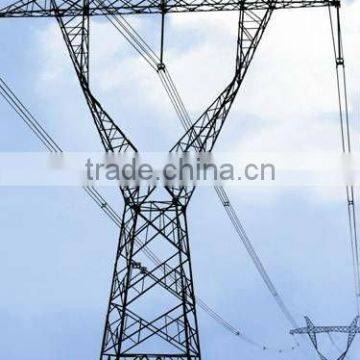 high voltage power transmission line tower