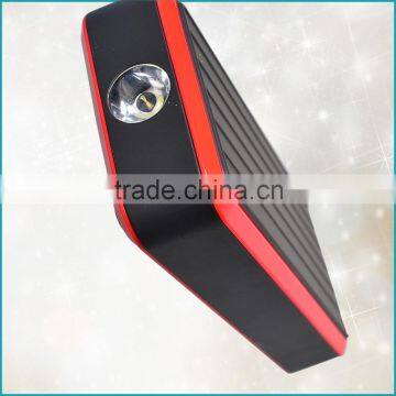 12000mAh (44.4Wh) with 12V(car starter) 5V1A/2A Dual USB(cellphone) 12v(car refrigerator) output jump start booster