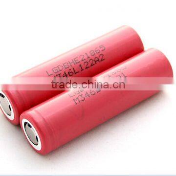 14C high dicharge LG 2500mah HE2 li ion battery 18650 for scooter power tool battery cell