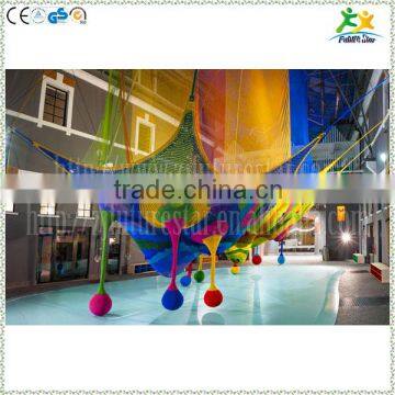 2016 newest colorful nylon rope hand crocheted kids indoor amusement park equipment                        
                                                Quality Choice