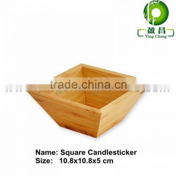 Small bamboo square bowl for candy