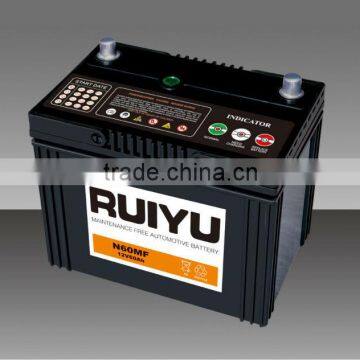 Auto battery / car battery/ hot car batteries 56048 12V60AH for sale