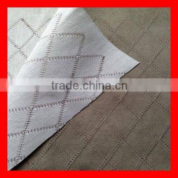 Embroidery Suede Fabric For Home Textle, Sofa, Car Seat