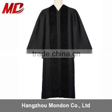 Long Black Pastor Robes