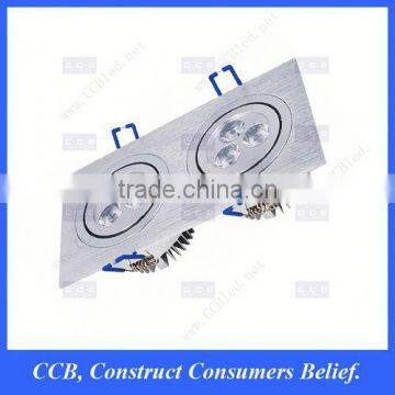 Tiltable 3X3W X2 Led Downlight