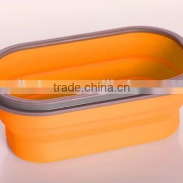 Silicone hot lunch tiffin box