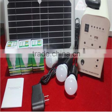 20W Solar Powered Home System Lighting Lamp for Indoor Use