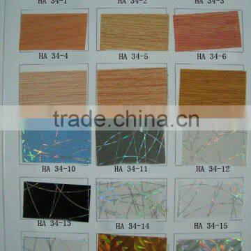 assorted wood grain decorative films for PVC corner lines