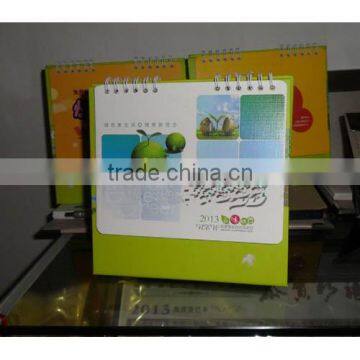 die cut 2013 design desk calendar/fruit 2014 calendar