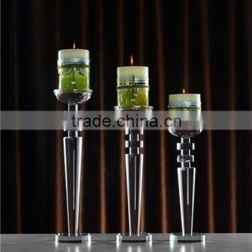 2016 cheap home goods crystal candle holder 5 arms crystal candelabra