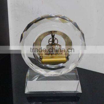 2016 Polish Clear Crystal Glass Alarm Desktop Clock photo-4