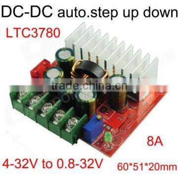 LTC3780 converter 100W high power board dc 5v 10v 12v 18v 20v 24v 26v 30v to dc 8v 15v 22v 24v 30v 32v current 8A