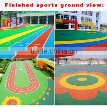 recycled plastic, colored EPDM Granules For Running Tracks and sports courts FL-Y02