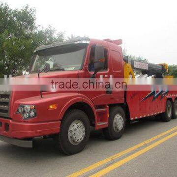 2014 New Product SINOTRUK chassis 8*4,30 ton 30DZ20T integrated recovery vehicle tow truck for sale(American type chassis)