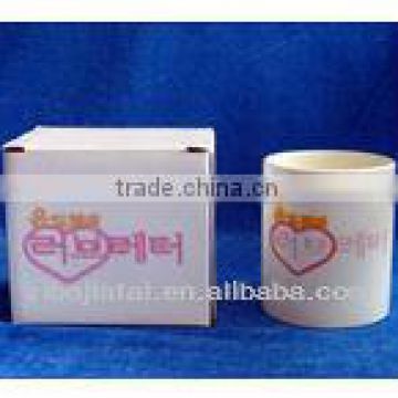 11oz Heart Decal Stoneware Coffee Mug with Individual Box Packing