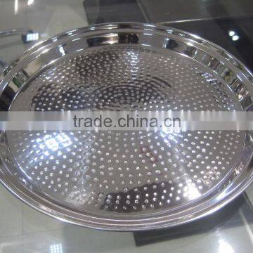 Waiter Round Tray with Stainless Steel