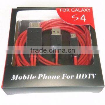 New Red Line MHL Cable! 1080P MHL to HDM I Cable for Samsung Galaxy S3 S4 photo-6