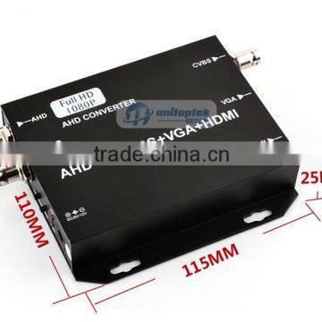 Signal to HDMI/VGA/BNC With 720P/80P 25/30Hz US/EU/UK/AU Plug Black HD AHD Video Converter photo-4