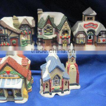 Ceramic Light Up Buildings