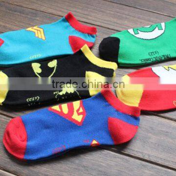 Super Hero Series Cool Young Man Ankle Socks Cheap Socks photo-6