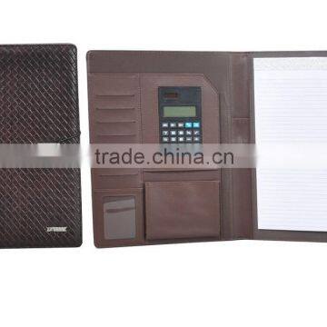 Promotion A4 PU leather portfolios stationery products