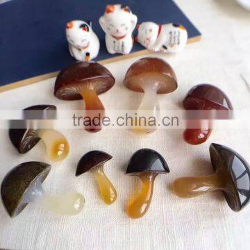 Natural Agate Artificial Mushroom For Gifts Crystal Crafts