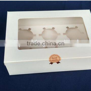 High Quality Kraft Cupcake Box.cheap Cupcake Box 4pc photo-3