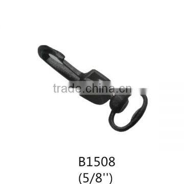 Plastic double swivel snap key hook 16mm