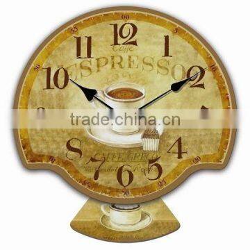 carved wood wall clock decor