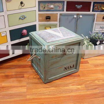 Wooden European And American Style Vintage Home Storage Trunk Box/Cases Sets