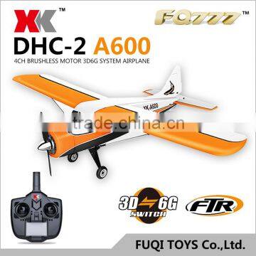 HIGH QUALITY XK DHC-2 A600 4CH 3D 6G SYSTEM BRUSHLESS RC FTR AIRPLANE