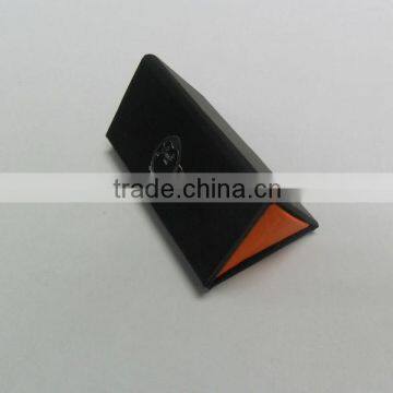 Triangle leatherette paper cufflink box