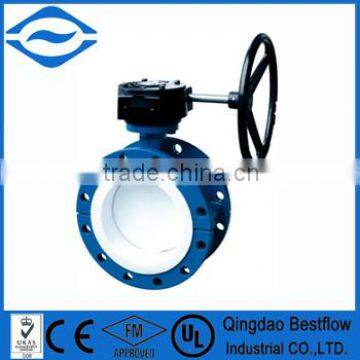 Flange connection disc type butterfly valve