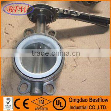 manual wafer butterfly valve with handle