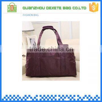 Tote style simple style polyester cheap ladies travel bags