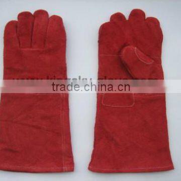 Red Cow Split Leather Welding Glove 16"