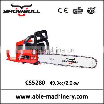 Chinese top gas chain saw with 50CC machine for wood cutting