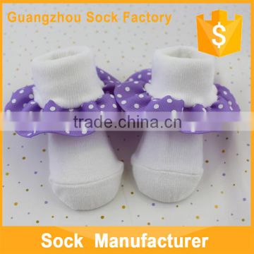 OEM high quality knitted lace baby socks